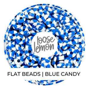 Flat Beads | Blue Candy