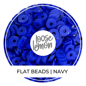 Flat Beads | Navy
