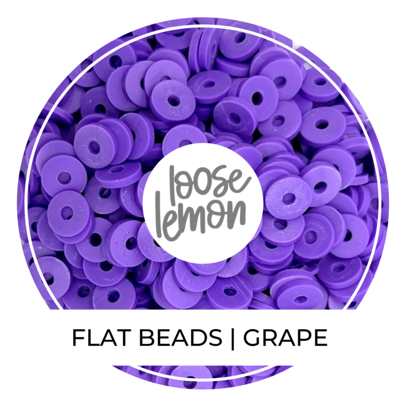 Flat Beads | Grape