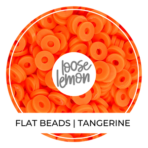 Flat Beads | Tangerine