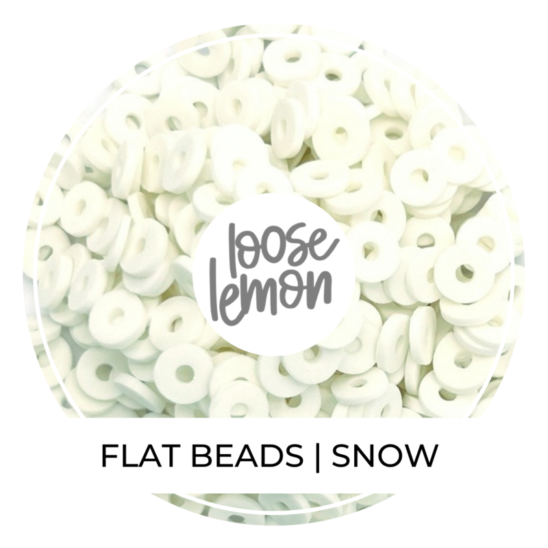 Flat Beads | Snow