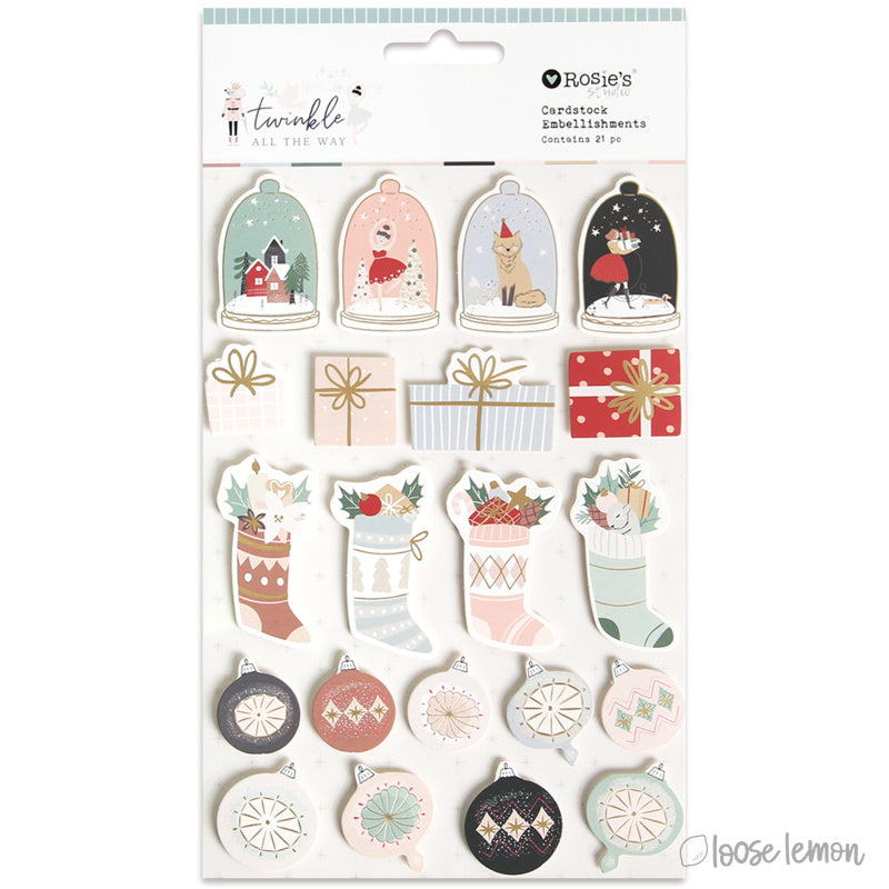 Twinkle All The Way Cardstock Embellishments