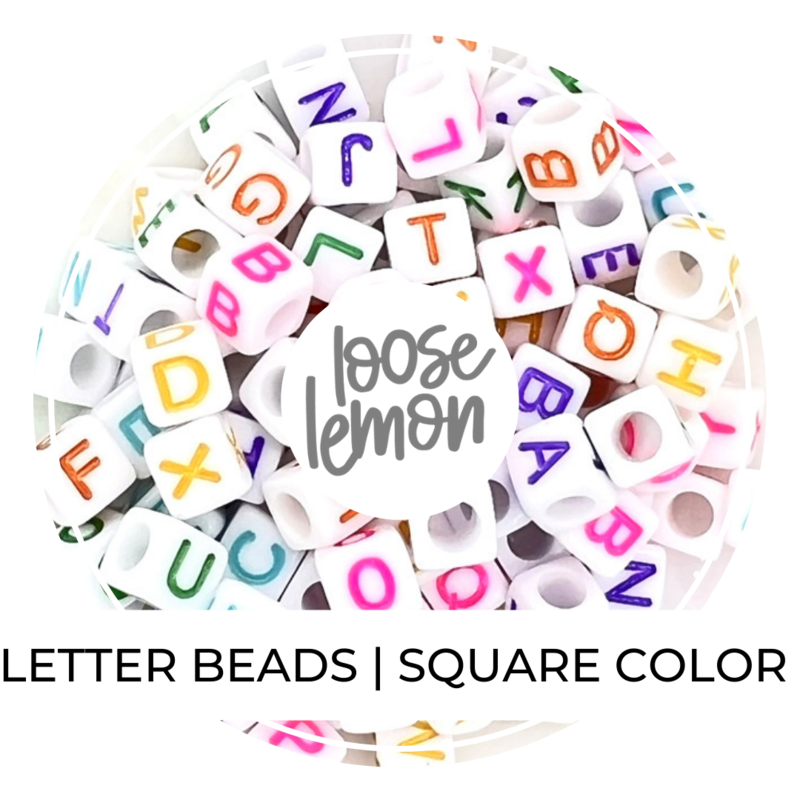Letter Beads | Square Colour