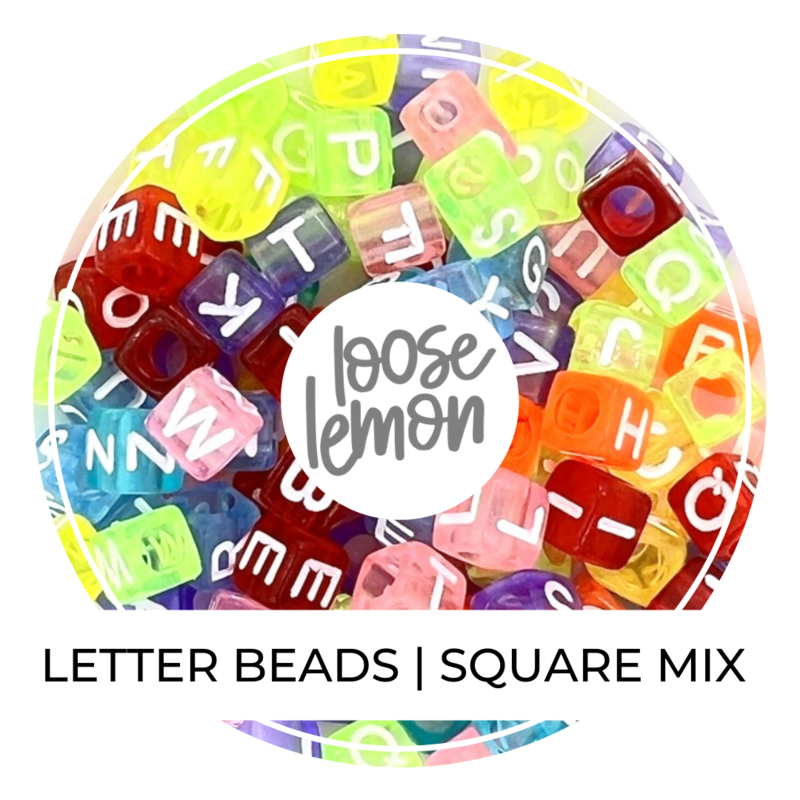 Letter Beads | Square Mix