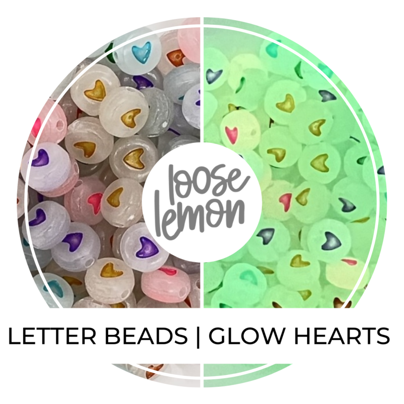 Letter Beads | Glow Hearts