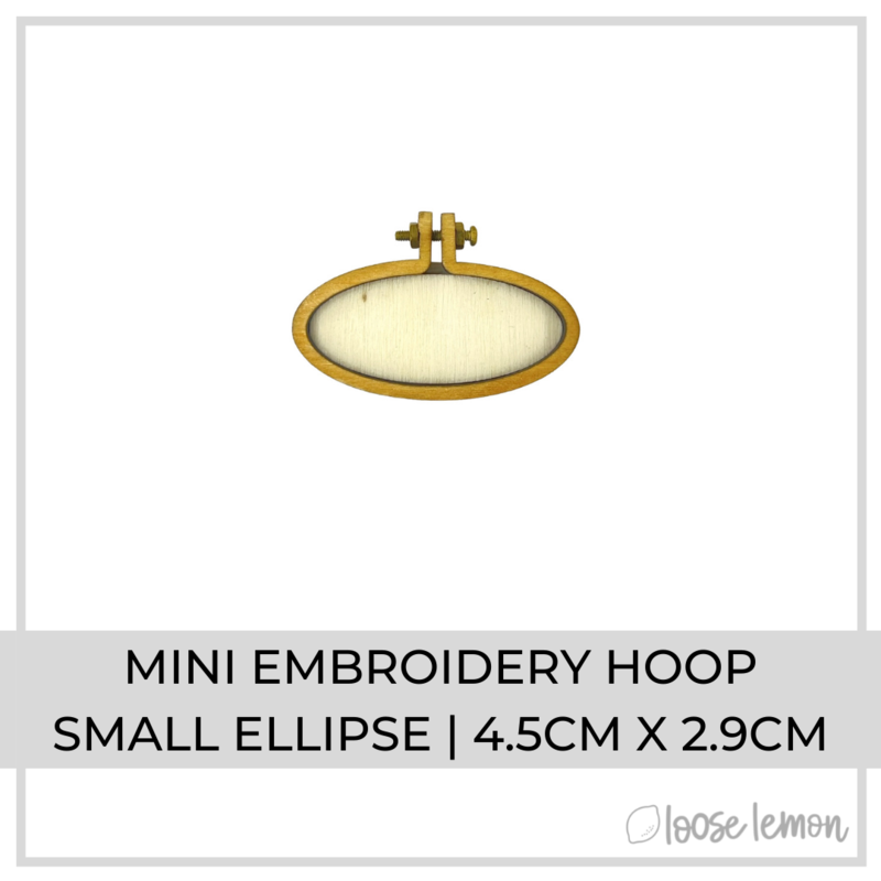 Mini Embroidery Hoop | Small Ellipse