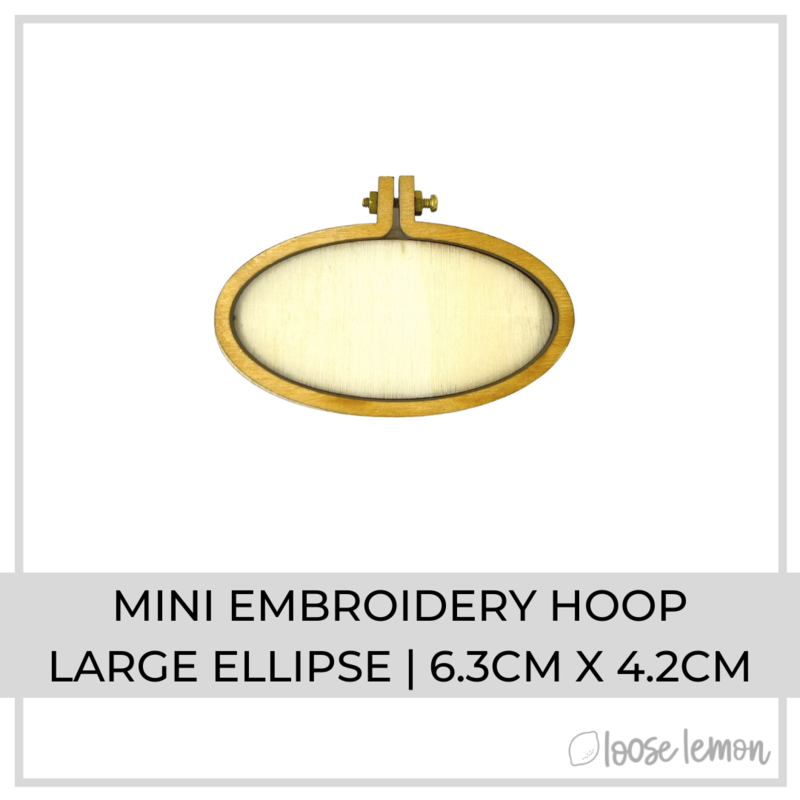 Mini Embroidery Hoop | Large Ellipse