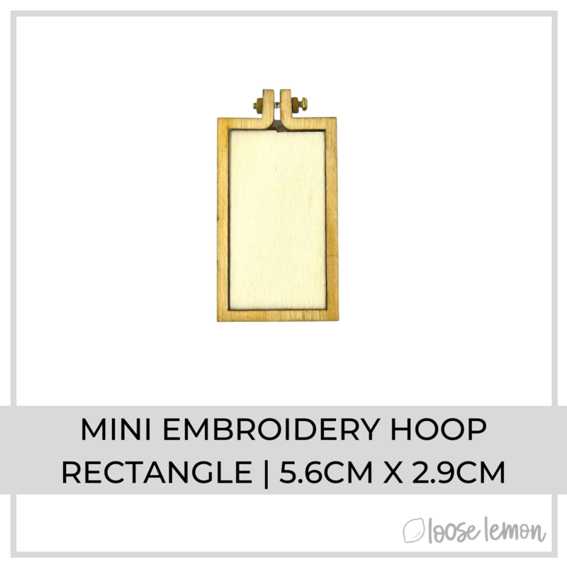 Mini Embroidery Hoop | Rectangle