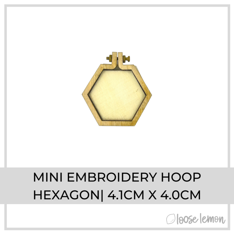 Mini Embroidery Hoop | Hexagon