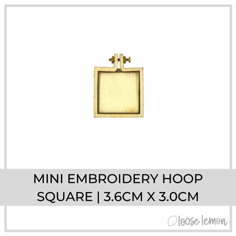 Mini Embroidery Hoop | Square
