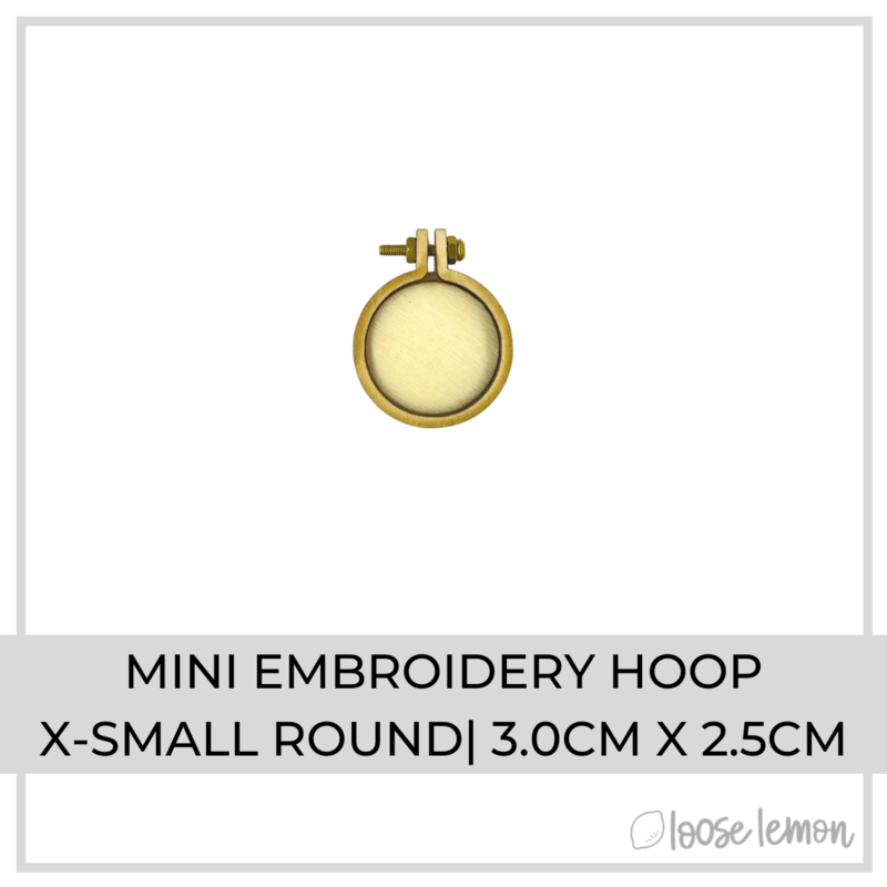 Mini Embroidery Hoop | X-Small Round
