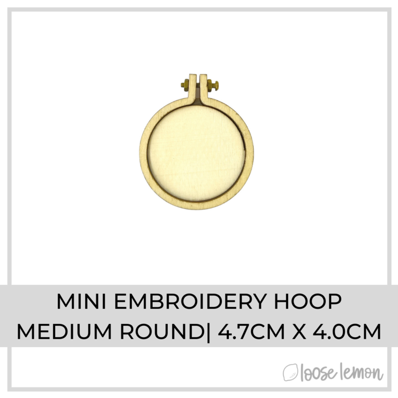 Mini Embroidery Hoop | Medium Round