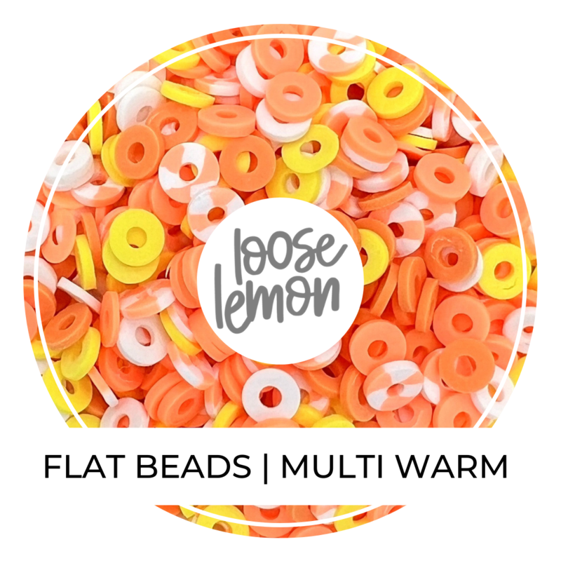 Flat Beads | Multi Warm (8G Jar)