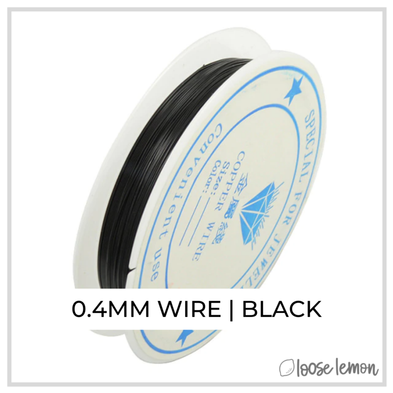 Craft Wire | Black | 7M X 0.4Mm