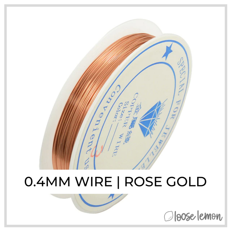 Craft Wire | Rose Gold | 7M X 0.4Mm