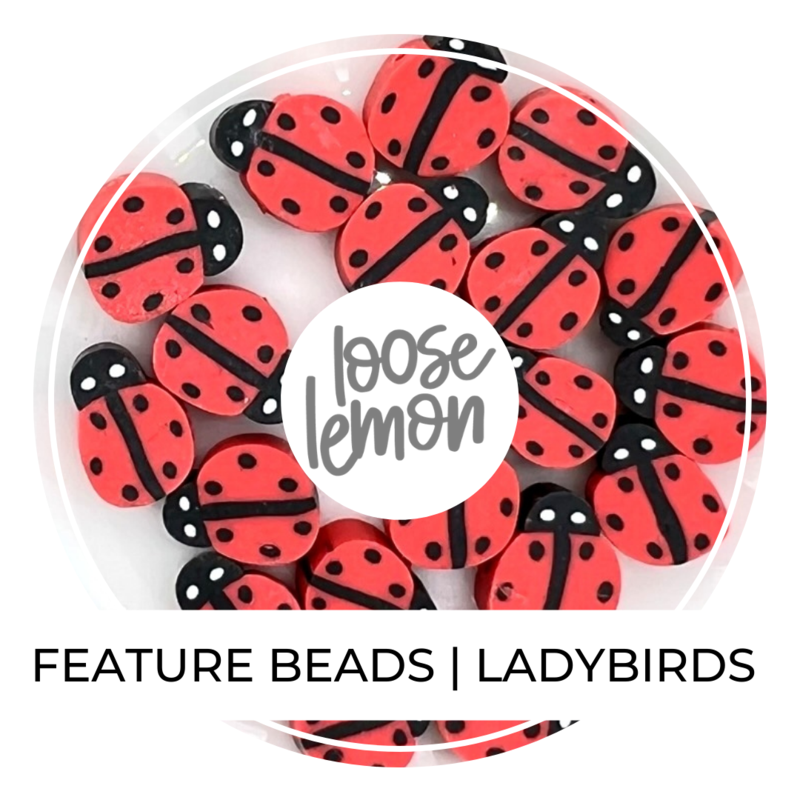 Feature Beads | Ladybirds X 20