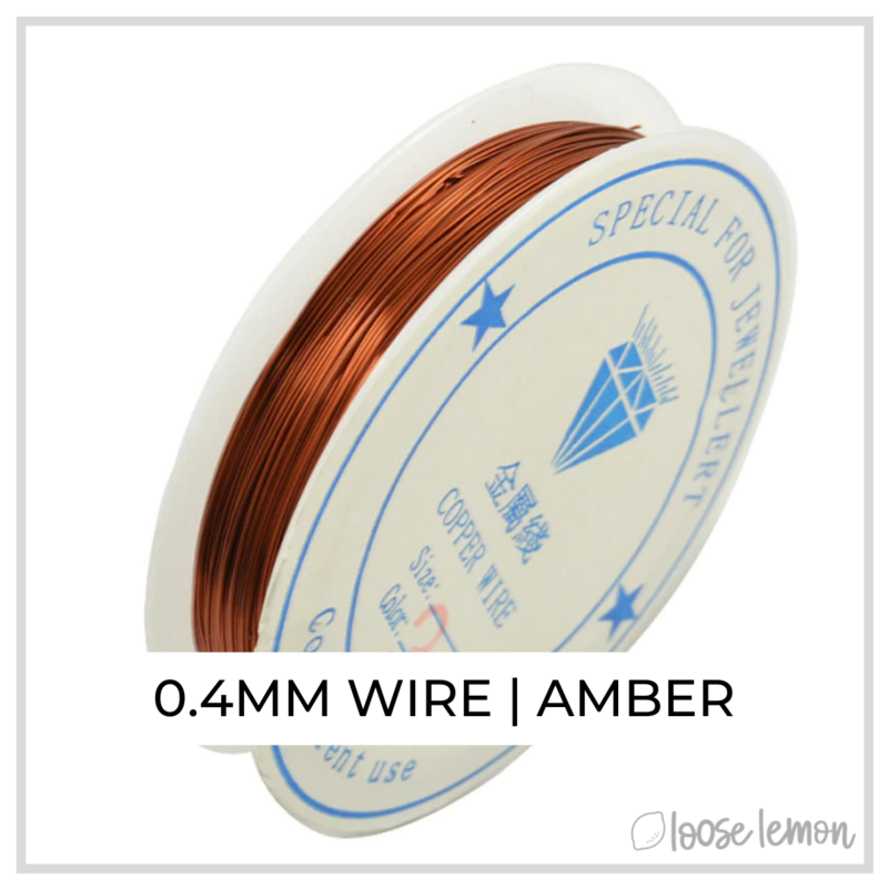 Craft Wire | Amber | 7M X 0.4Mm