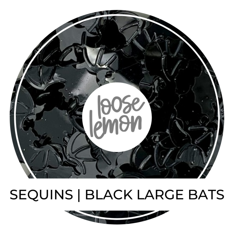 Sequins | Black Large Bats