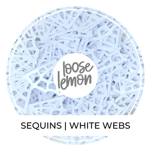 Sequins | White Webs