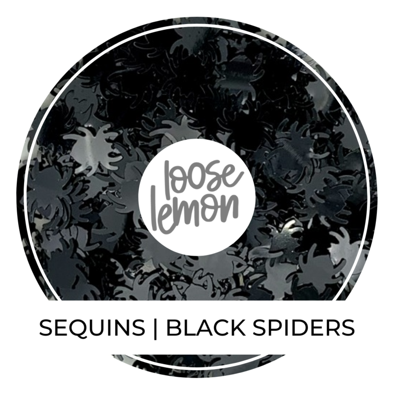 Sequins | Black Spiders