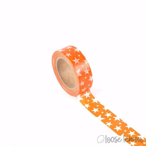 Orange Stars - Washi Tape (10M)