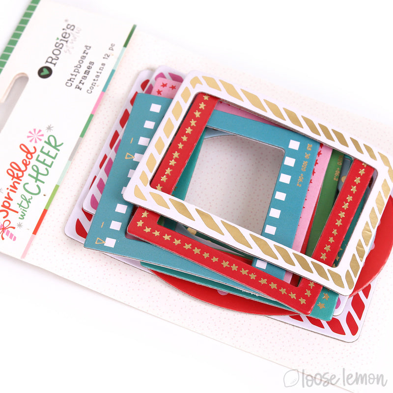 Sprinkled With Cheer |  Chipboard Frames (12 Pack)