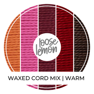 Waxed Cord Bundle | 5 X 10M Rolls | Warm