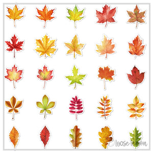 50 Sticker Set | Fall Leaves