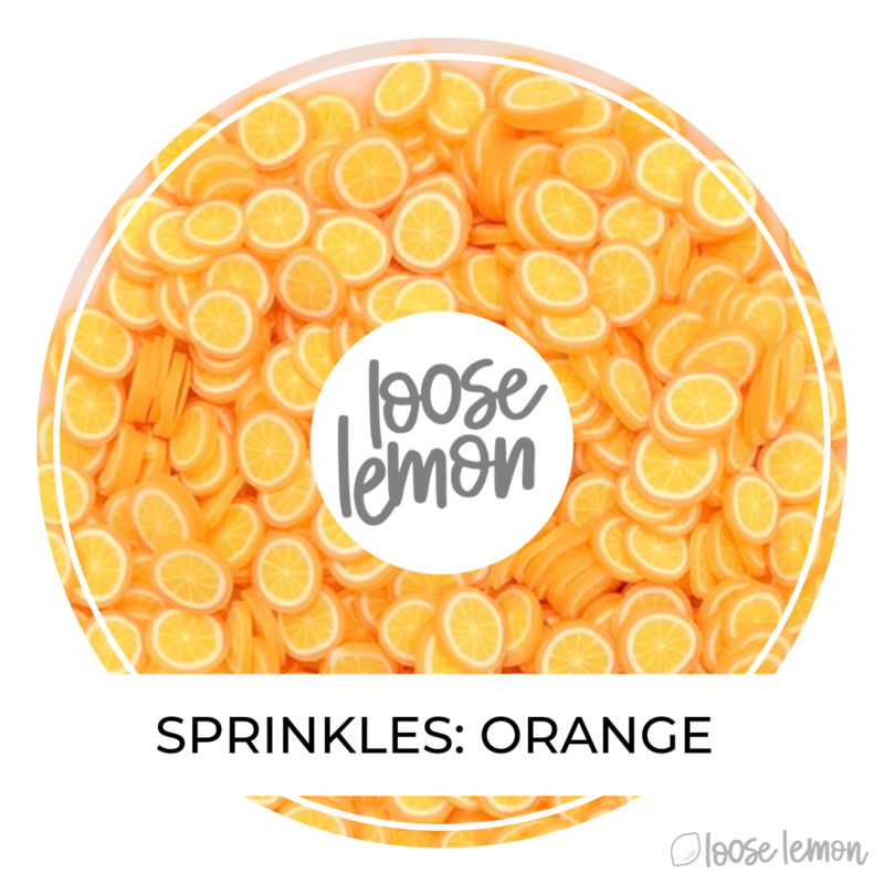 Clay Sprinkles | Orange (Slices)