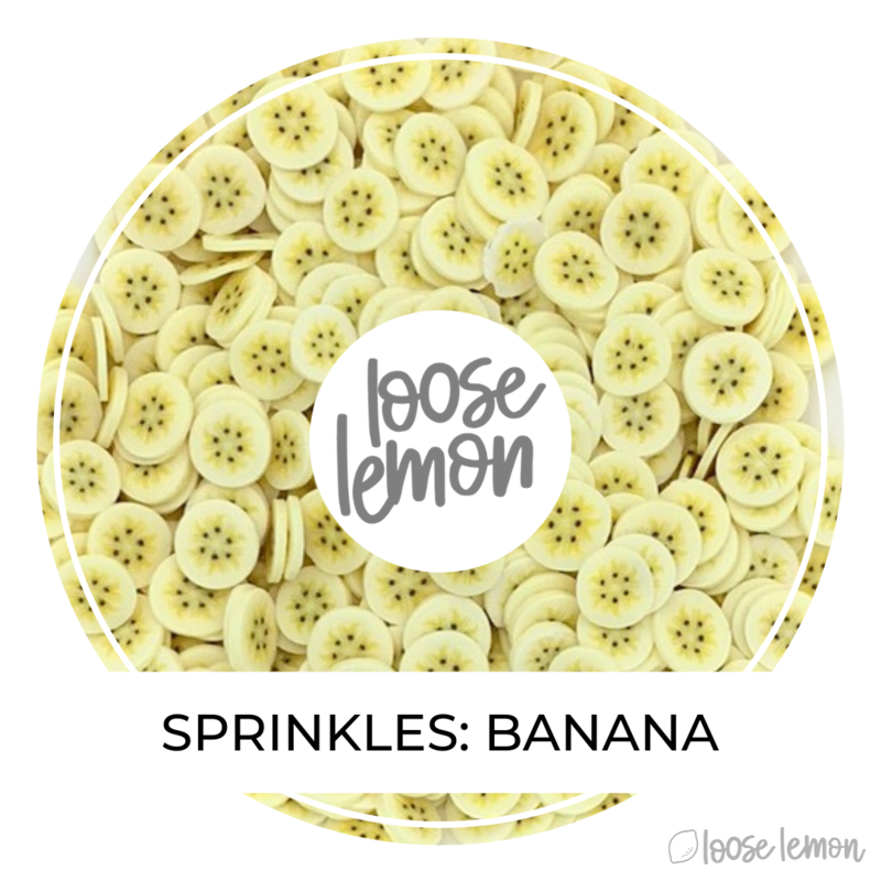 Clay Sprinkles | Banana (Slices)