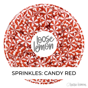 Clay Sprinkles | Candy Red